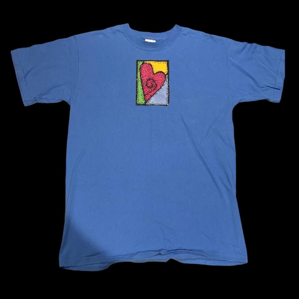 HAND SEWN Heart Patch Tee